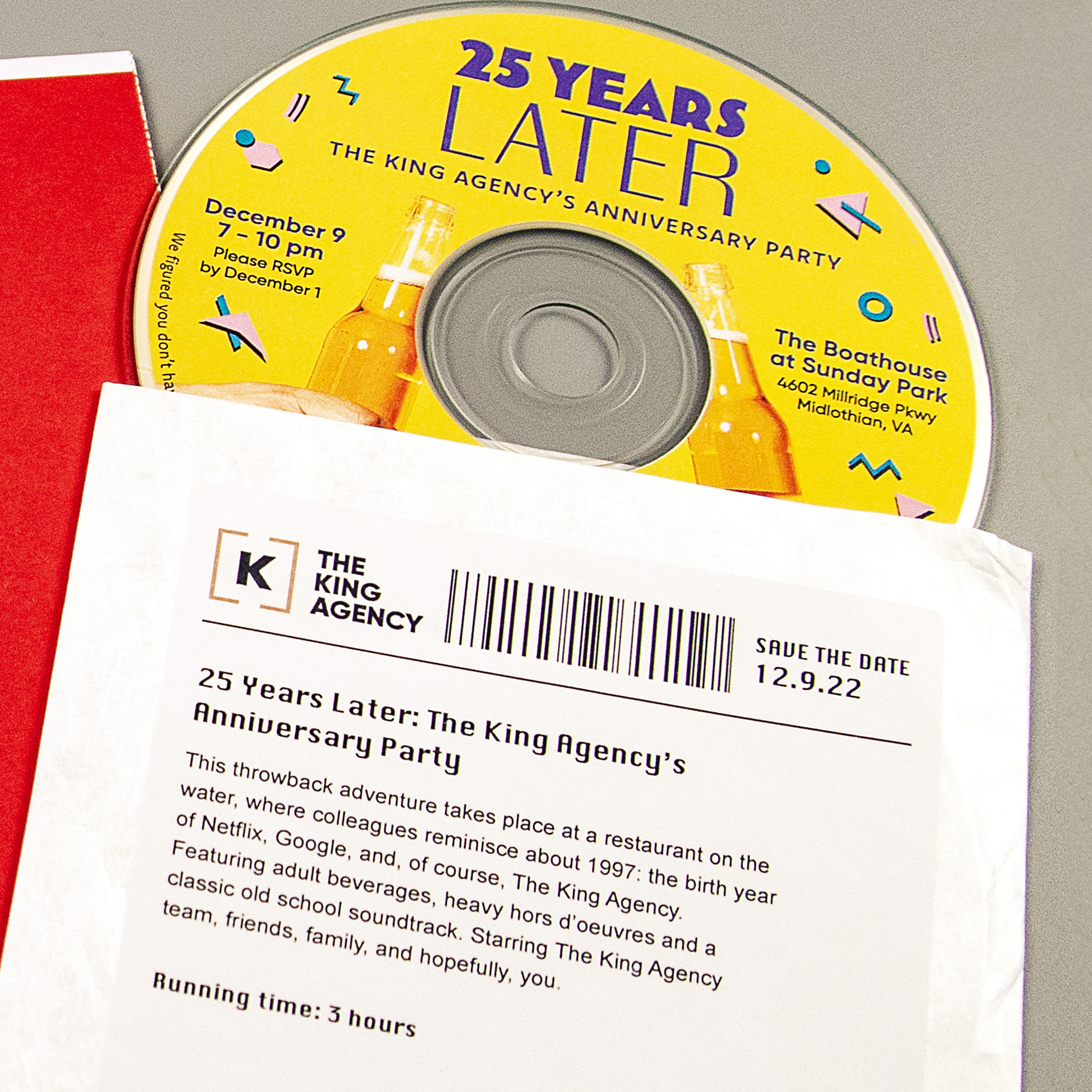 The King Agency Netflix Invitation Design